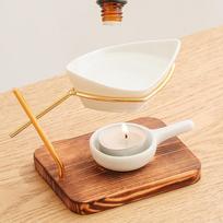 Essential Oil Burner Aroma Diffuser Fragrance Table Centerpiece Multifunctional beige