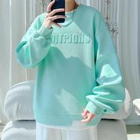 Fake Two-piece Sweatshirt Men's Spring and Autumn New Round Neck Long-sleeved Youth Casual Jacket Loose Men's Top M