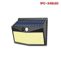 468 LED Solar Light Outdoor 4PCS Solar Wall Lamp Human Body Sensor 3 Mode Waterproof Garden Decor Street Lights Sunlight Powered 248led-whole