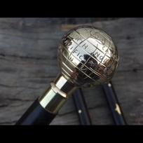 Globe Designer Handle Antique Style Victorian Stick Wooden Walking Cane
