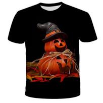 Boutique Naujausia Mada Personalizuotas 3D Spausdinimo Helovino Marškinėlis Personalizuotas Individualus Tendencija Vakarėlis Apsipirkimas Kelionė Atmosfera 6XL orange