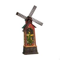 Christmas Lantern Snow Globe Decoration Windmill Music Box Creative Shimmering Christmas Tree
