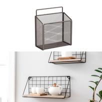 Hair Dryer Holder Bathroom Blow Rack Hairdressing Supply Metal Organizer for gray