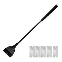 Akvariumo žuvų rezervuaro grandiklio valymo šepetėlio įrankių rinkinys pašalina storus žuvų rifų augalų stiklo likučius 33cm Standard Scraper black
