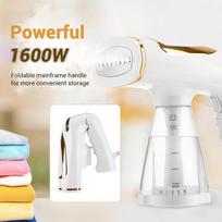 1600 W rankinis sulankstomas garinis lygintuvas, nešiojamas drabužių lyginimo aparatas, 2 viename, pakabinamas lyginimo ir lyginimo garintuvas white