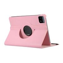 360° besisukantis prabangus verslo atverčiamas odinis planšetinio kompiuterio dėklas, skirtas Xiaomi Pad 5 Pad 6 Pro 11 colių dopamino PU minkšta oda, jaučiamas smūgiams atsparus apsauginis dangtelis For Xiaomi Pad 6 rožinė