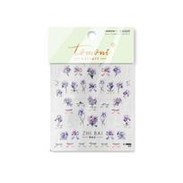 Bright Crystal Flower-De-Luce Nail Stickers Paper Nail Stickers DIY Creative Decoration to3866