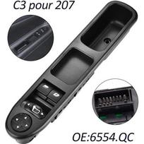 High-Levé Vitre 207 Avant Gauche Drive CÔTÉ Vitre Électrique Interrupteur Principal 6554QC Interrupteur de Lève-Vitre pour 207