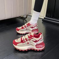 High Platform Designer Sneakers Women Comfort Breathable Sports Running Shoes Original Woman Red Sneakers Zapatillas De Hombre 35