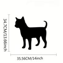 Plaque Murale Métallique Chihuahua – Decoration Murale Silhouette de Chien, Kabanti sienų menas ir Decor Métallique pour Mur juoda