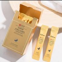 SNP Auksinė kolageno miegamoji pakuotė 20EA/dėžutė, stabdantis senėjimą, stangrinantis, drėkinantis, korėjietiška kosmetika, „Kbeauty“, pavyzdys beige