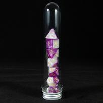 DND Dice Set 7pcs Splic Colors Polyhedral Game Dice with Tube for Entertainment Funny Party Board Games purple blue gray