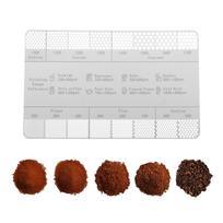 Coffee Ground Measuring Ruler Green Bean Size for Coffee Making Supplies gray