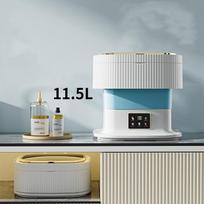 Mini sulankstoma skalbimo mašina 11,5 l didelės talpos apatinių nešiojama mažų kūdikių skalbimo mašina Speciali kojinių skalbimo mašina 11.5L mėlyna