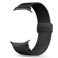 Besiūlė juosta Samsung Galaxy Watch Ultra, reguliuojama nerūdijančio plieno magnetine sagtimi, Galaxy Watch Ultra dirželiui Galaxy Watch Ultra juoda