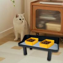 Adjustable Pet Bowl Stand Elevated Dogs Feeding Table for Food and Water Portable Supplies juoda