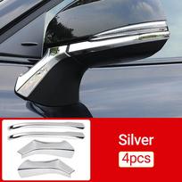 Automobilio priedai Toyota Corolla Cross XG10 2024 2024 2024 hibridiniam modeliui ABS galinio vaizdo veidrodžio dekoratyvinė juostelė dangtelio apdaila lipdukai sidabras