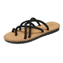 Fashion Men Casual Beach Flip Flops Cross Strap Breathable Sandals Home Flat Soft Comfortable Slippers Male Outdoor Slides Rome Sandals 39 ruda