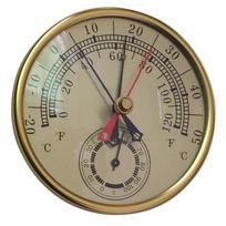 1vnt Sodo termometras Higrometras Termoanaloginis Drėgmės vidaus klimato kontrolė Namų biuro lauko restorano matavimo įrankis beige
