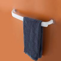 Bathroom towel rack Kitchen rag rack Storage rack Bathroom Rabbit punched towel rod rack Colorful plastic shoe rack 40*4.5cm balta