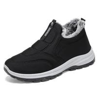 Fashion Winter Men's Snow Boots Non-slip Plush Fur Thick Cotton Shoes Male Female Couple Sneakers Oudoor Hiking Warm Boot 36