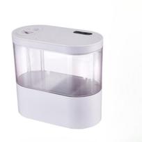 Desktop Creative Mini akvariumo rezervuaras su biochemine filtravimo sistema ir LED lempute Betta Fish Ecological Water Cycle upgradation juoda