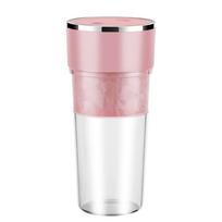 Home Portable Juice Water Bottle Wireless Fruit Juicer Mixer-Cup Safety rožinė