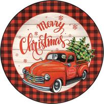Christmas Area Rug Non Slip Round Rug for Living Room Washable Circle Rugs for Bedroom Christmas Floor Carpet for Dining Room 40X40cm-16x16in green