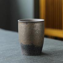 Stambios keramikos arbatos puodelis 150ml japoniško stiliaus espresso puodelis didelis retro keraminis arbatos puodelis puodelis Meistrų puodeliai arbatos ceremonija gray