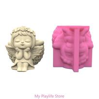 Succulents Flower Pot Resin Silicone Mold DIY Garden Concrete Flowerpot Candle Holder Mould Handmade Craft Home Decor