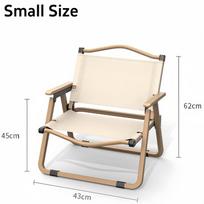 Wooden Handrail Kermit Chair Portable Camping Chairs Outdoor Folding Chair Fishing Chair Garden Chairs Camping Equipment gray