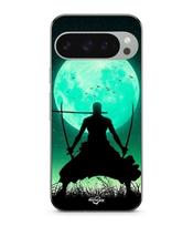 Coque - MANIACASE - Google Pixel 9 Pro - Silicone Noir - Roronoa Zoro - Souple juoda