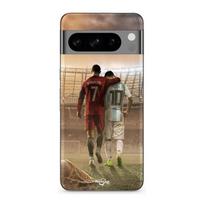 Dėklas Google Pixel 8 Pro CRISTIANO RONALDO MESSI GOAT juoda
