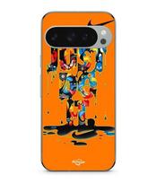 Case - MANIACASE - Google Pixel 9 Pro - Silicone - Flexible - Graffiti Nike Just Do It juoda