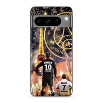Case for Google Pixel 8 Pro neymar mbappe christmas juoda