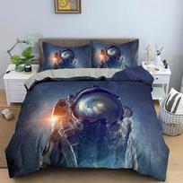 Astronautas Kosmonautas Patalynės Komplektas Berniukams Mergaitėms Viengulis Karalienės Dydžio Antklodės Užvalkalas Pagalvės Užvalkalas Lova Vaikams Suaugusiems Mada Namų Tekstilė 70x133cm 2pcs gray