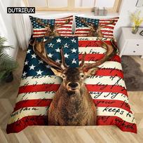 Amerikos Vėliavos Antklodės Užvalkalas Mikropluošto Plikasis Erelis Patriotiškas Jungtinių Valstijų Vėliavos Lovos Patalynės Komplektas Nepriklausomybės Liepos Ketvirtoji Antklodės Užvalkalas EU single(135x200cm) black