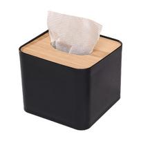 Square Paper Holder with Thick Material Anti Deform Moisture Proof Dust Proof Hotel Restaurant Canteen Bank Napkin Box