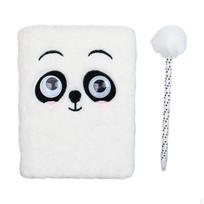 Pliušinis dienoraštis, Raštinės reikmenys, Mielas žurnalas, Užrašų knygelė vaikams, Asmeninis planuotojas su rašikliu verslui, White Panda white