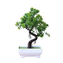Home Decor Artificial Potted Tree Bonsai Simulation Plant ADM žalia