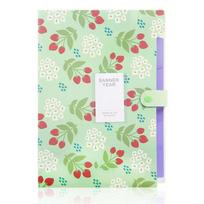 Size 5 Pockets File Organizer File Folder Document Organizer Floral File Folders Accordion Folder ADM rožinė