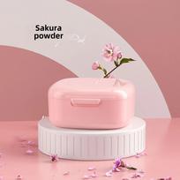 Retainer Case Portable Mouth Guard Box Oral Cleaning False Teeth Denture Storage Box Teeth Aligner Braces Box rožinė