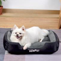 Candy Color Square Dog Kennel Autumn and Winter Warm Pet Kennel  Cat Kennel  Dog Paw Kennel  Dog Bed  Dog Mat XS 40*30*12CM