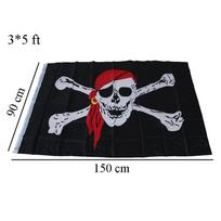 Fashion Pirate Flag 3x5 Ft Calico Flag Balloween Jolly Roger Skull Flag Polyester Banne ADM A