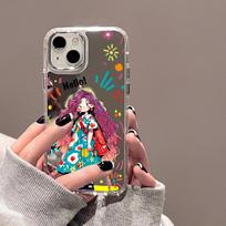 Mobiliųjų telefonų dėklai iPhone 11 13 XR 15 Pro Max 12 14 Pro Max Case iPhone 16 XS Max veidrodinis apsauginis dėklas Veidrodis išskirtinis animacinis filmas, atsparus vandeniui iPhone 11 Pro Max sidabro smėlio spalvos