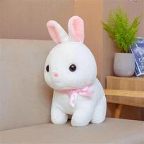 Kawaii Triušis Pliušiniai Žaislai Iškamšos Lėlė Kūdikiams Vaikams Vaikinams Mergaitėms Mieli Kalėdiniai Gimtadienio Dovanos Namų Kambario Dekoras 35cm balta