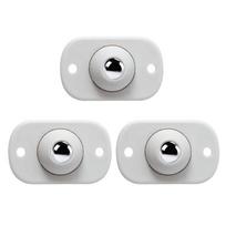 12/8/4/3Pcs Wheels For Furniture Stainless Steel Roller Self Adhesive Caster Home 360 Degree Load Bearing Swivel Universal Wheel 3PCS