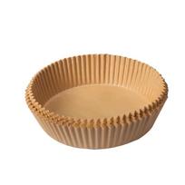 Oro gruzdintuvės silikoninis kepimo popierius aliejui – aliejų sugeriantis kilimėlis keptam maistui 10 sheets round in bag no box