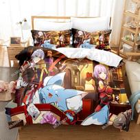 Game Epic Seven Bedding Set Single Twin Full Queen King Size Bed Set Adult Kid Bedroom Duvet cover Sets 3D Anime Bed Sheet Sets EU Single(135x200cm)
