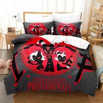 3D Printed Helluva Boss Bedding Set Duvet Cover Cover Single Twin Quilt Adult Kids Bedclothes Duvetcover Sets Home Textile EU Single 135x200cm
